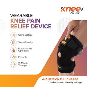 Masajeador de rodilla inalámbrico inteligente con ajustes ajustables de terapia TENS para aliviar el dolor muscular articular - Product Image 3