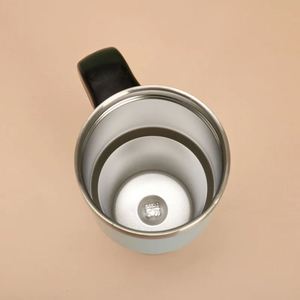 Gobelet isotherme en acier inoxydable 304 avec logo personnalisé, poignée, paille et couvercle 3-en-1, pour porte-gobelet de voiture, tasse de voyage, maintien thermique 6-12 heures - Product Image 2