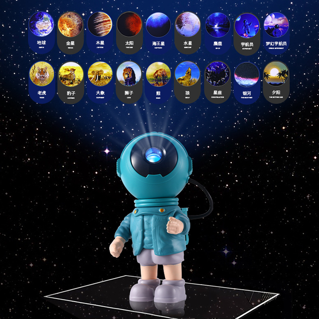 Modern LED Night Sky Projector Light Rechargeable for Astronaut Starry Design Smart Home Lights for Bedroom & Party