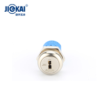 JK217 sakelar kunci elektronik logam campuran seng 19mm Model baru untuk mesin cuci 2 posisi sakelar tombol tekan