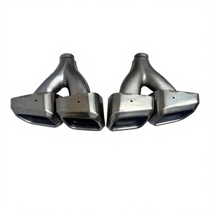 Vente chaude usine : Embout d'échappement universel en acier inoxydable à double sortie pour Hyundai Santa Fe - Accessoires automobiles - Product Image 1