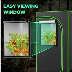 2x2ft Mini <strong>Greenhouse</strong> Grow Tent Kit <strong>for</strong> Weed W/ 120W LED, Fan, Timer, Carbon Filter | Indoor Grow Tent <strong>for</strong> Small <strong>Greenhouse</strong> - Product Image 6