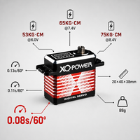 Moteur sans balais XQ POWER 75KG 8.4V HV, servomoteur RC, modèle RC, voitures RC, avion RC, aéronef RC, servomoteur numérique