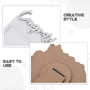 Cornice Fotografica in <span class=keywords><strong>Legno</strong></span> Personalizzata per Congratulazioni, Placca MDF Vuota per Sublimazione 2026 - Product Image 4
