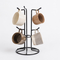 Support multifonctionnel en métal pour tasses, présentoir à bijoux, porte-gobelets, organisateur de colliers et bracelets, support de rangement domestique