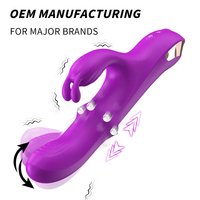 S-HANDE 4 in 1 Leistungs starke Schub kaninchen Vibratoren Rotierender Ball Klitoris Stimulator Vaginal Vibrator Sexspielzeug für Frauen