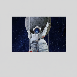 Lienzo Impreso Stellar Cosmos: Arte Espacial Moderno para Decoración del Hogar, JUEGO DE 3 LIENZOS - Product Image 2