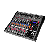 Console de mixage audio professionnelle 8 canaux CT avec 16 effets DSP, équipement audio, contrôleur DJ/console de mixage pour scène DJ en extérieur