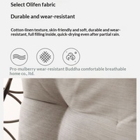 Fauteuil suspendu individuel pour balcon extérieur, chaise de jardin, balançoire intérieure type nid d'oiseau, mobilier d'extérieur avec accoudoirs