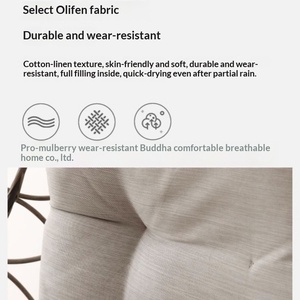 Fauteuil suspendu individuel pour balcon extérieur, chaise de jardin, balançoire intérieure type nid d'oiseau, mobilier d'extérieur avec accoudoirs - Product Image 5