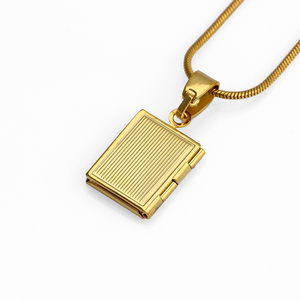 FS unisexe plaqué or en laiton <span class=keywords><strong>Photo</strong></span> boîte jésus Style <span class=keywords><strong>croix</strong></span> pour bijoux religieux fins Christian Type mode pendentifs et breloques - Product Image 5