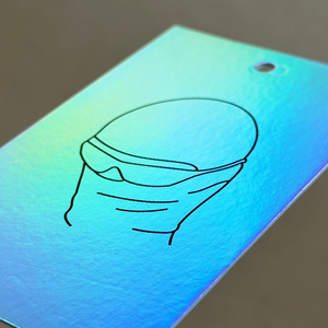 Etiqueta colgante holográfica con logotipo de marca personalizado, etiquetas de precio personalizadas para ropa, zapatos y bolsos para colgar en la ropa - Product Image 6