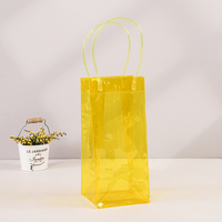 Sac isotherme transparent en PVC personnalisé pour vin et bière, pliable, idéal pour les fêtes et cadeaux, vente en gros