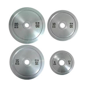 Premium Electroplated Steel Bumper Plates 1.25-25kg High Quality Anti-Slip Durable <b>Weight</b> Plate <b>Set</b> Commercial Gym Unisex <b>Weight</b> - Product Image 1