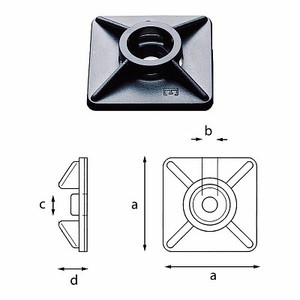Elemento de Aislamiento 765 A con Base Cuadrada y Orificio Central para Fijación Eléctrica - Product Image 1