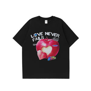 Camiseta de calle de peso pesado para hombre con logotipo e imagen, camiseta personalizada de gran tamaño para hombre, camisetas gráficas estampadas - Product Image 2