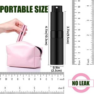 Portable Mini Pocket <b>5ml</b> Aluminum <b>Perfume</b> Spray <b>Bottle</b> Reusable Empty Cosmetic Container Packaging with Pump - Product Image 6