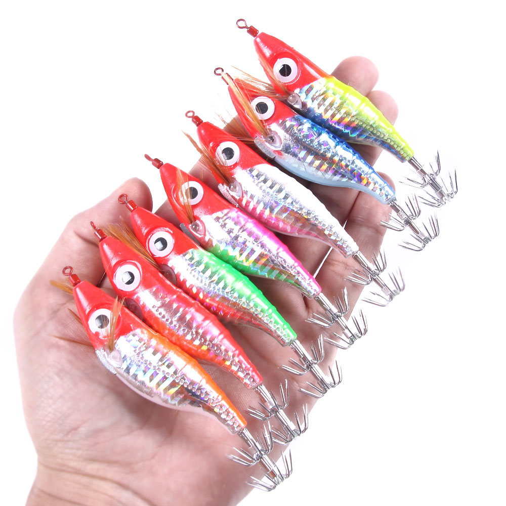 Fabricants gros bois crevettes calmar crochet ventre rond faux appât nouveaux le