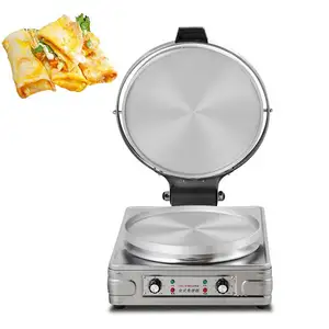 Good quality factory directly pancake souffle maker machine electric chromed plate griddle for sale