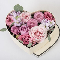 Einzigartiges Design Soja Tinte Valentinstag Blume Schokolade Geschenk box Muttertag Kreativer Brief Thanksgiving Bouquet Geschenk Mom Box