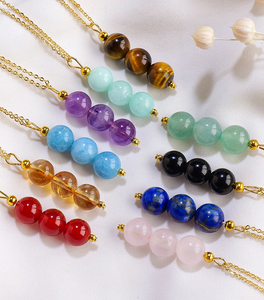 Bestseller 8mm Natural Crystal Bead Pendant - Golden Healer Energy Healing <strong>Engraved</strong> Souvenir De Mariage Jewelry - Product Image 4