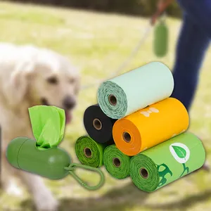 סיטונאי באיכות גבוהה פלסטיק מותאם אישית ידידותי לסביבה מתכלה מתכלה פסולת חיות מחמד שקית קקי של כלבים