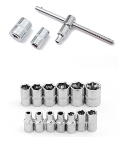 46-Pieces 1/4 Inch Drive <b>Socket</b> <b>Ratchet</b> Wrench Set Metric Bit <b>Socket</b> Extension Bar Hand Tools Case Pack - Product Image 3