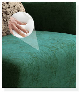 Luxueux <span class=keywords><strong>fauteuil</strong></span> <span class=keywords><strong>en</strong></span> velours canapé doux et confortable à double bras simple pour la relaxation du salon <span class=keywords><strong>en</strong></span> vente - Product Image 6