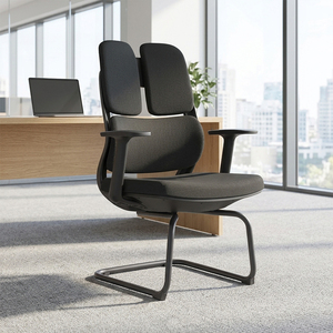 Silla de Oficina Ejecutiva Ergonómica y Contemporánea con Reposacabezas Fijo, Respaldo Segmentado, Asiento Acolchado y Base Giratoria - Product Image 5