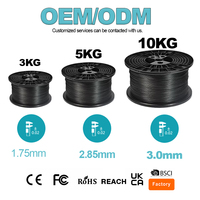 Filament d'Imprimante 3D de Haute Qualité 1kg/Bobine, Recharge PLA/ABS/PCL/PETG/TPU/HIPS/PP/Bois/Fibre de Carbone, Plastique PLA 1.75mm