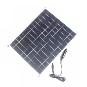 Masuyoshi Mitsu Flexible Solar Panel 25W 12V <b>5V</b> Polycrystalline Silicon For Car Battery Charging - Product Image 2