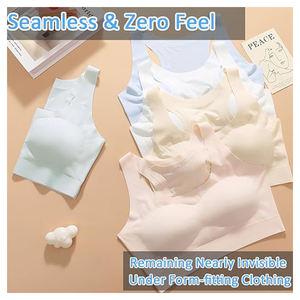 Soutiens-gorge de sport sans couture Teen Zero Feel avec rembourrage amovible, bralette et soutien-gorge pour filles avec un léger effet liftant au dos, entraînement pour les jeunes filles - Product Image 4