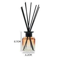 Bouteille en verre ronde transparente de 180 ml avec bouchon à vis pour diffuseur de parfum, bouteilles en verre de qualité