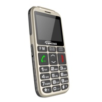Venta al por mayor fácil de usar SOS botón grande 4G teléfonos celulares mayores con voz alta para el anciano