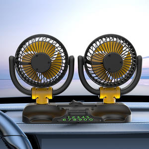 Ventilador Doble para Auto F4502, 12V 24V, Alimentado por USB, Alta Velocidad, Enfriamiento para Camionetas Medianas y Minivans, con Tres Ajustes de Velocidad - Product Image 2