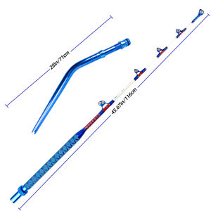 Canne à pêche en mer pour gros gibier, 1,5 pièce, 1,7 m, en fibre de verre, 100 lb, pour <span class=keywords><strong>la</strong></span> pêche au trolling du thon, du groupé et du snapper - Product Image 1