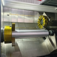 TCK63 45 °   Torno CNC de Cama Inclinada de Alta Precisión con Torreta Servo de 12 Estaciones para Torneado de Ejes de Piezas Automotrices, Mecanizado de Metales, CE ISO9001
