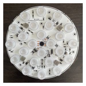 Pannello <span class=keywords><strong>LED</strong></span> Indirizzabile Demo 180mm DMX512 RGBW 3535 SMD con PCB in Alluminio e Kit Lenti 24W-50W 24V 25/60 per Illuminazione Piscine - Product Image 2