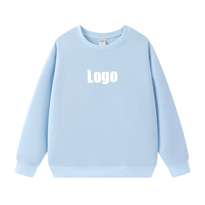 Sweat-shirt unisexe à col rond surdimensionné 330 GSM, 100 % polyester, antibactérien, chaud, coupe ajustée, streetwear vierge - Product Image 1