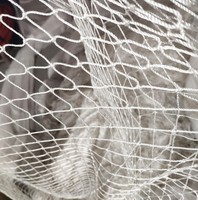 Filet de pêche en nylon ou polyester tressé blanc de haute qualité 210D/36ply 1.5cm de longueur latérale