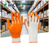 Gants de sécurité de travail haute performance personnalisés, en nitrile 13 jauges, antidérapants, à doigts lisses, pour les soins personnels