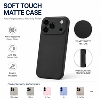 Casing HP Matte TPU Custom untuk 17 Pro Max Anti-Slip Tahan Banting Perlindungan 360 Sentuhan Lembut Anti-Sidik Jari Tipis Murni