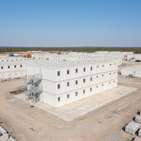 Maison préfabriquée TOPPRE, maison modulaire en conteneur avec toilettes et douche, maison préfabriquée moderne pour hôpital, école ou camp minier