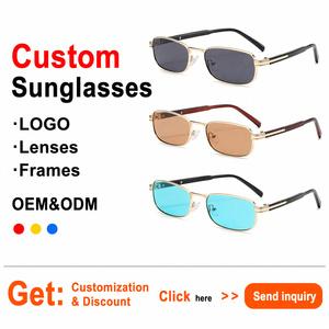 Lunettes de soleil Sunray Box Front Slim Rim en métal et acétate : un look épuré, frais et moderne, protection optimale contre la lumière du jour pour les balades en ville. - Product Image 2