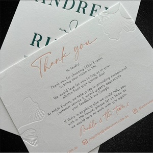 Cartes de vœux en typographie Mingyang, blanches, 90x50mm, papier couché, personnalisation transfrontalière - Product Image 2