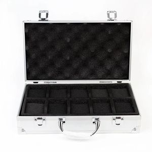 Customizable Aluminum <strong>Briefcase</strong> Display <strong>Storage</strong> <strong>Box</strong> for 10 Watches OEM &amp; ODM Supported for Watch Collectors - Product Image 1