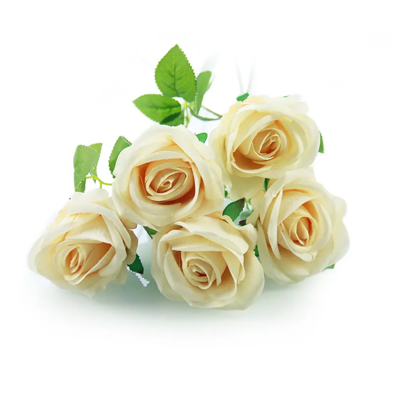 Single Velvet Rose Bulk Wedding party home decorative silk artificial flowers rose