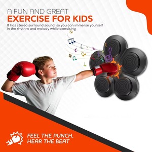 RS Nouvelle Conception Machine de Boxe Musicale Murale Numérique Multifonctionnelle pour Entraînement à Domicile et Cible de Réaction Intelligente pour Enfants - Product Image 2
