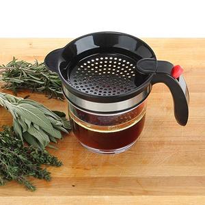 Oem 2021 GRAVY chất béo tách đo cup với dễ dàng dưới phát hành, 4 cup chất béo và GRAVY separator với lọc - Product Image 5