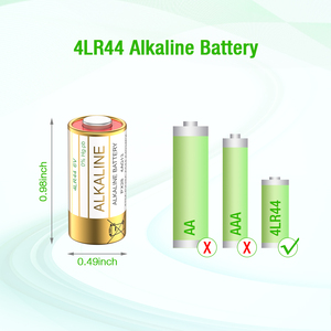 EBL 6 Volt <b>Battery</b> 4LR44 Dog Collar <b>Batteries</b> (10 Pack) 6V Alkaline <b>Batteries</b> 476A / PX28A / A544 / K28A / L1325 - Product Image 5